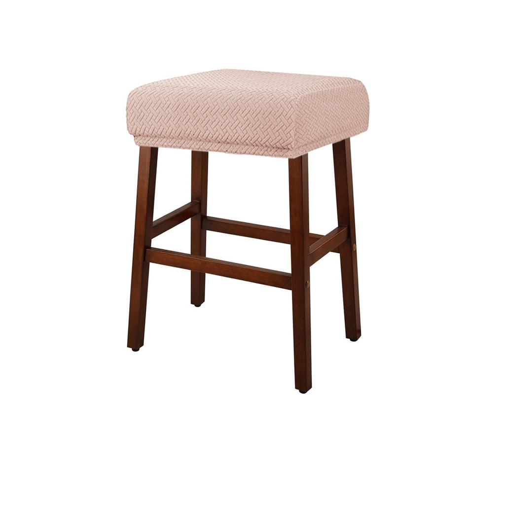 Elastic Square Bar Stool Cover Solid Anti Dirt Seat Protector For Dining Chairs Home Hotel Use