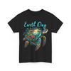 Erdtag T-Shirt Herren Damen T-Shirts Oberteil, Meeresschildkröte Erdtag Rettet Die Erde Shirt