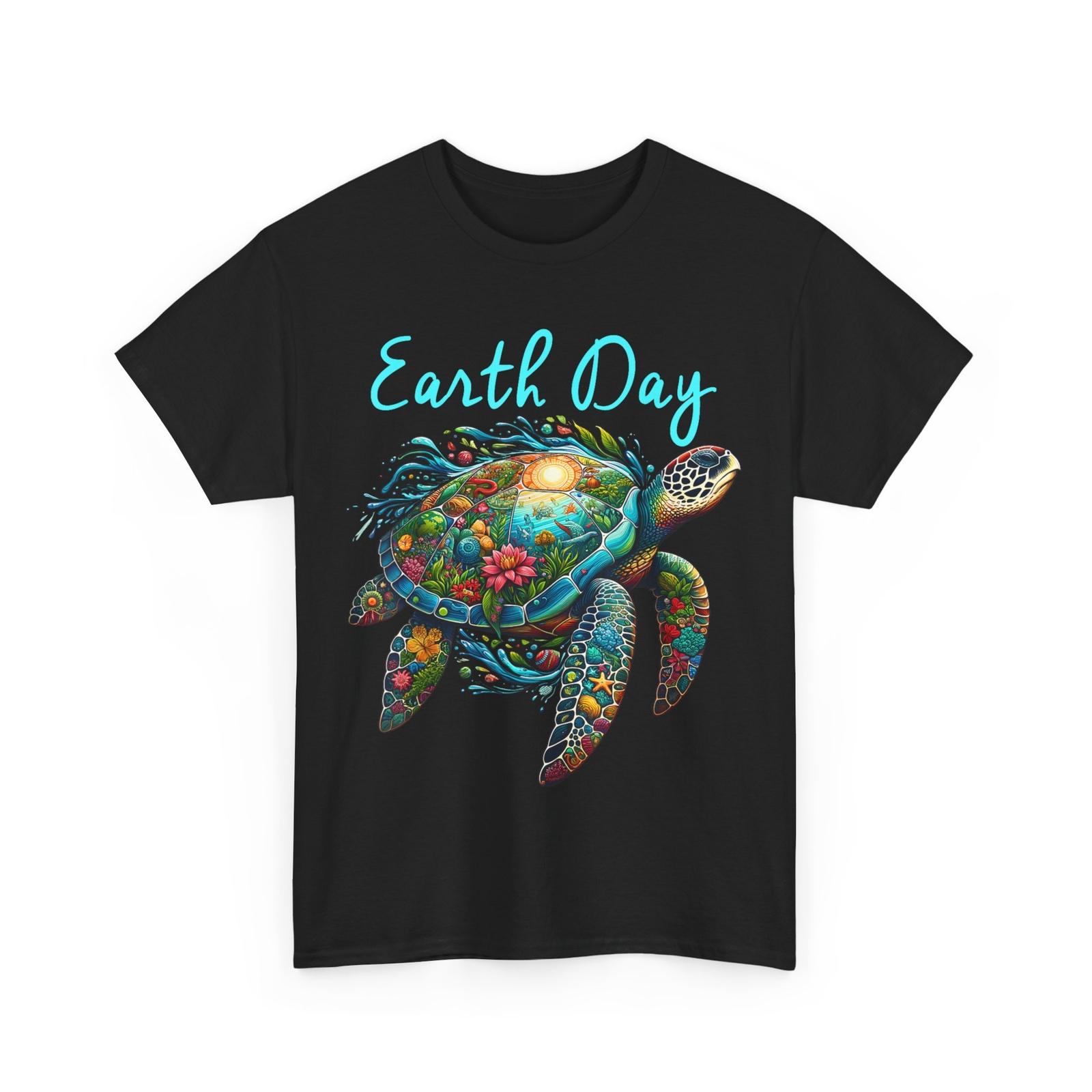 

Earth Day T-Shirt Mens Womens Tees Top, Sea Turtle Earth Day Save The Earth Shirt L
