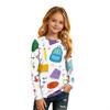 Kids Long Sleeve Round Neck Printed T-Shirt for Back to School