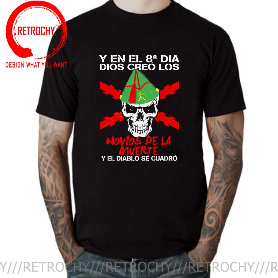 Spain Legion Novios De La Muerte T Shirt Unisex Funny Design Cotton Tshirt Fashion Clothing Harajuku Tshirt Black Tops Tees Shirt