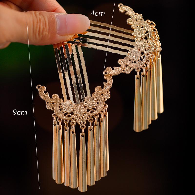 Ancient Chinese Tassel Hairpin - Hanfu & Tang Style Hair Comb Accessory