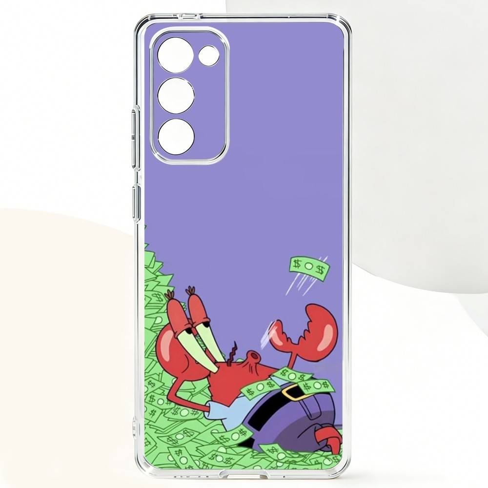 S-Sponge FunnyBob Animation Phone Case For Samsung Galaxy A,71,70,52,51,40,31,50,50S,30S,21S,12,10,Note20ultra Transparent Cover