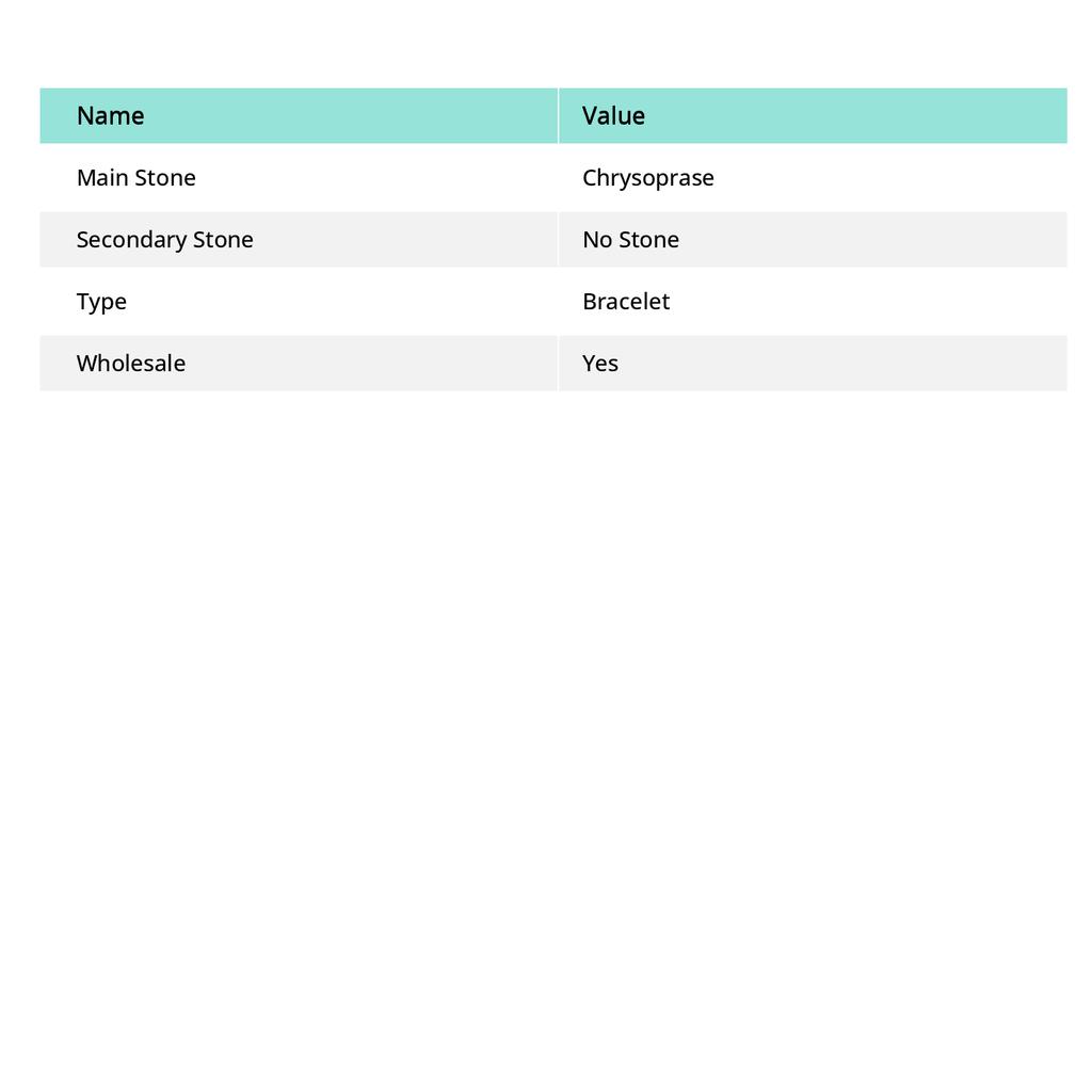 Chrysoprase Gemstone Copper Jewelry Handmade Bracelet 7-8"