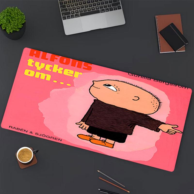 Alfons Aberg Print Mouse Pad, for Keyboard Pad Laptop PC Mat for Office Home Use, Desk Decor, Perfect Birthday Gift for Gamers