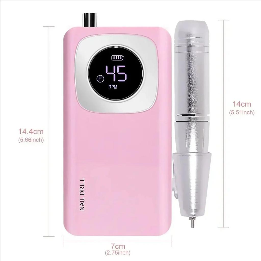 Portable Electric Nail Drill Set,used for Removing and Polishing Gel Polishing Agent, Efficient Nail Enhancement Technology Tool