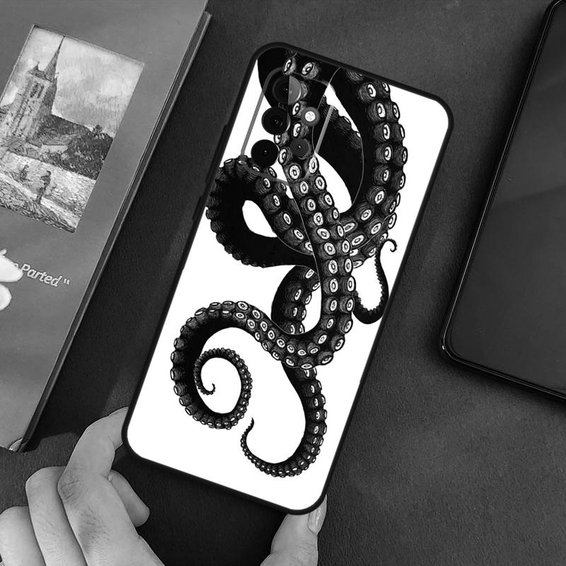 Marine Life Ocean Octopus Case For Samsung Galaxy A54 A12 A22 A32 A52 A72 A52S A14 A70 A51 A71 A33 A53 A73 Cover