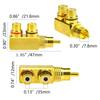 WMYCONGCONG RCA Splitter Splitter Male to Female Gold Splitter Plug Connector 2-Pack Adapter, 2-Way Adapter, Right-Angle Adapter, Plated, F-Type