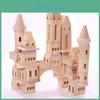 Wooden Castle Building Blocks For Kids Educational Wooden Toy Set With Shape Recognition And Cognitive Skills Development