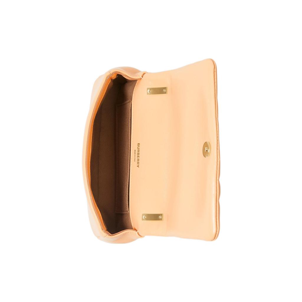 Burberry Lola Quilted Lambskin Mini Shoulder Bag With Adjustable Strap Women Bags Gold 80704961