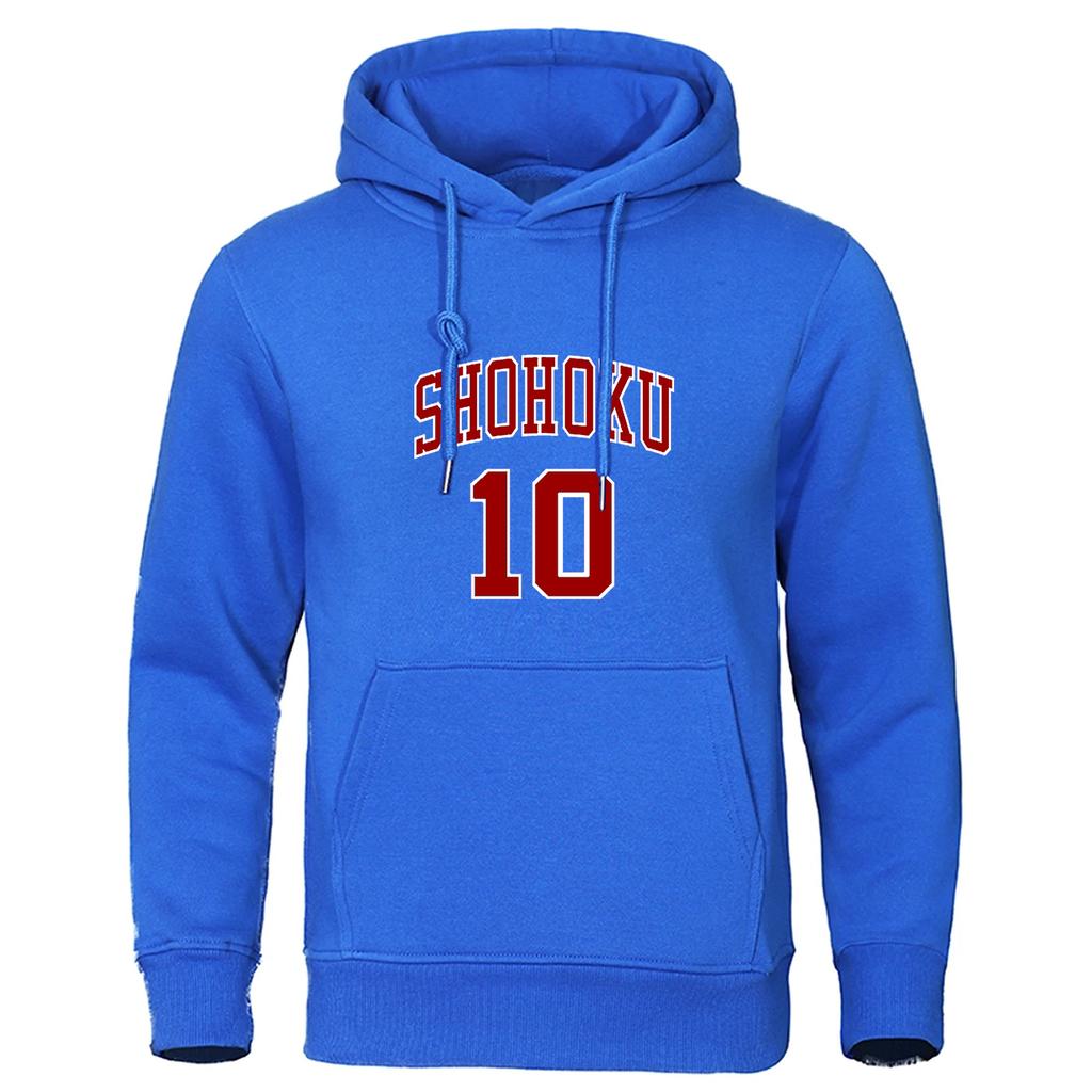 2025 Spring And Autumn Man's Leisure Hooded Fashion Hoodies Anime Sakuragi Basketball number 10 Logo Print Handsome Coat