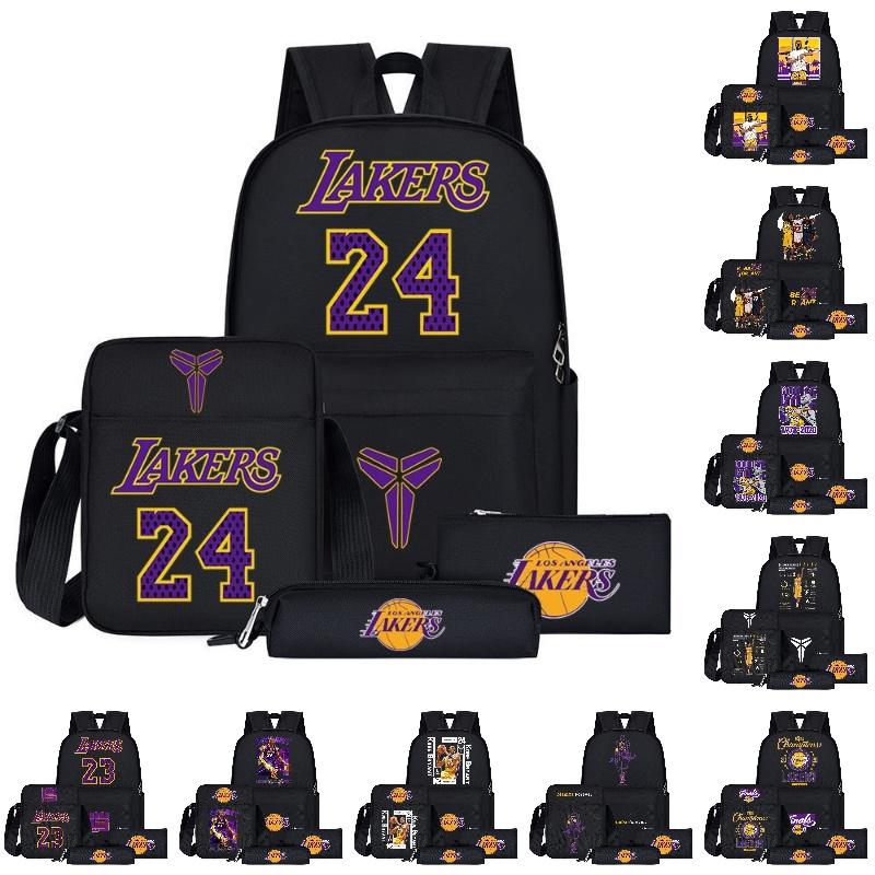 Sac à dos style dessin animé NBA pour adolescents Grande taille Capacité 20L
