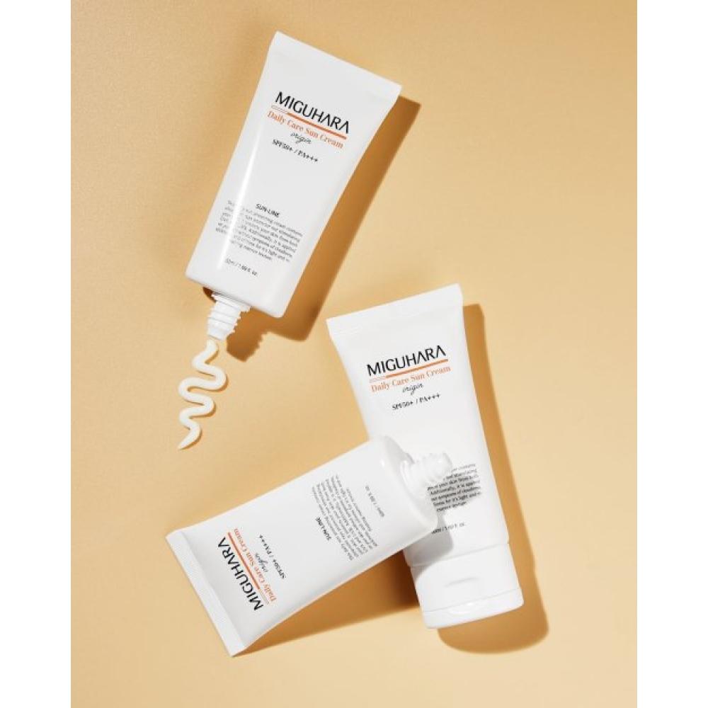 Miguhara Daily Care Sun Cream Origin Spf50+ Pa+++ 50ml  2 Pcs