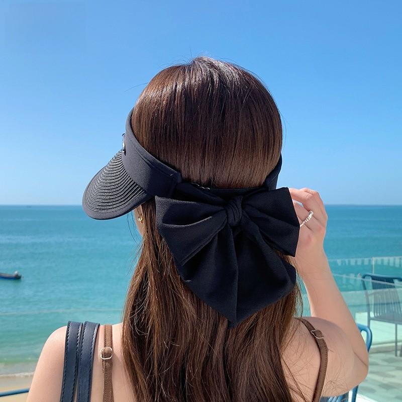 Summer Outdoor Sun Hat With Wide Brim And Breathable Straw Material For Women