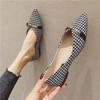 Fashion Flat Shoes for Women's Spring and Autumn New Pointed Women's Shoes Comfortable Single Shoes Plus Size 44 45 46 Ladies Shoes
