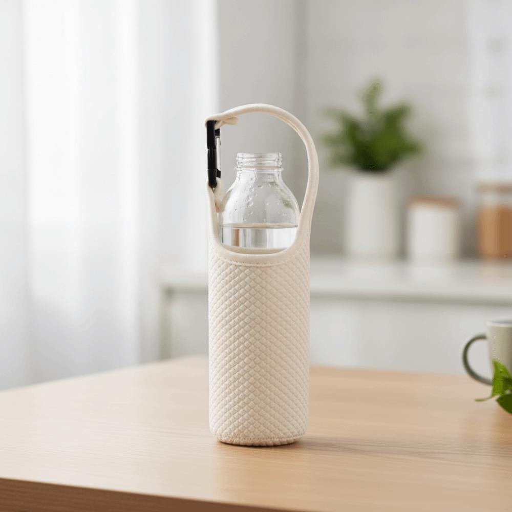 Neoprene Water Bottle Case Adjustable Shoulder Strap Vacuum Cup Sleeve  Children