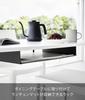Yamazaki Table Under Placemat Storage Rack, Black, W55 X D30.2 X H6.6cm, Tower Series, Add-on Storage, Wood Screw Fixing, 1874