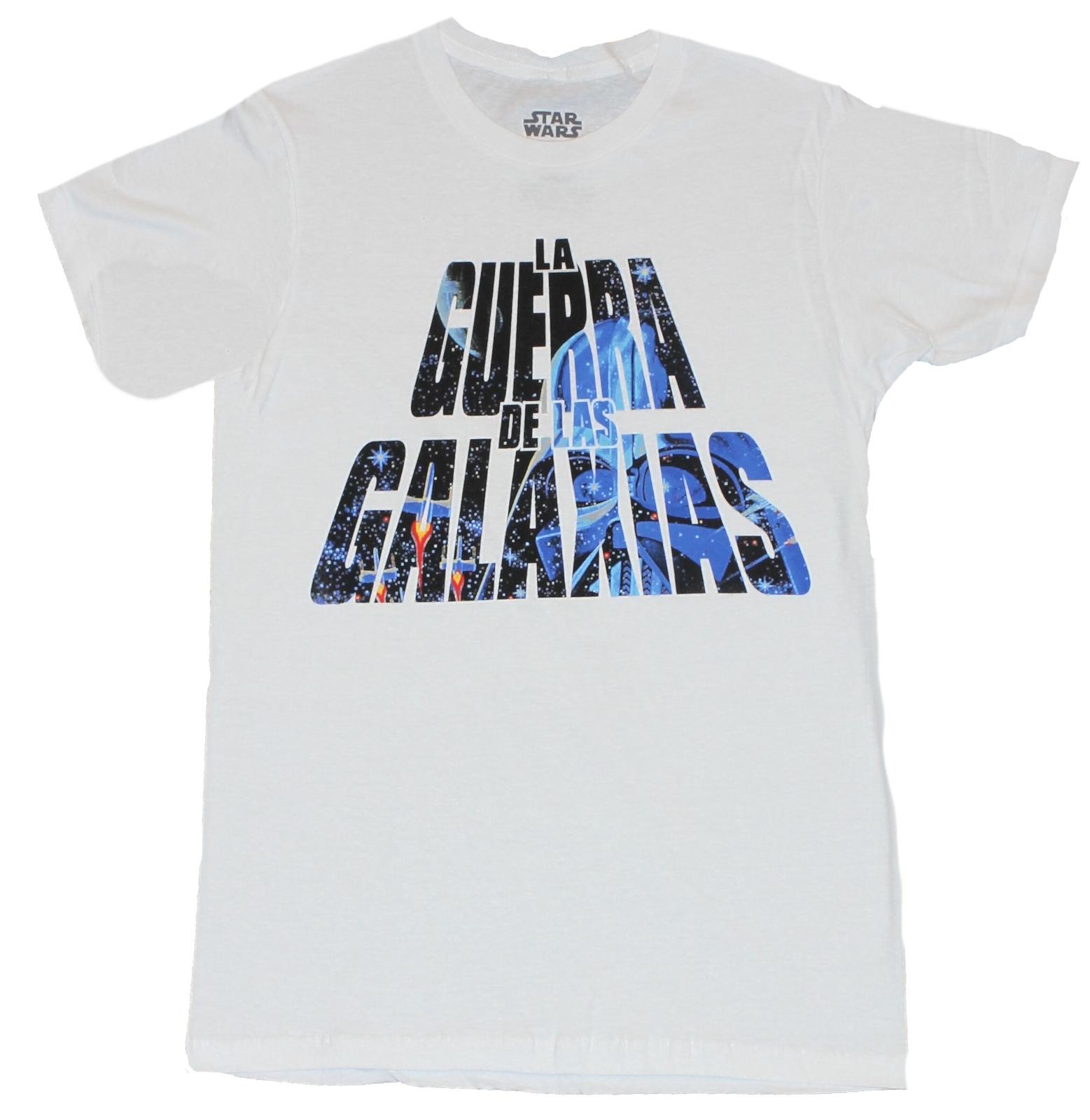 Star Wars Adult New T-Shirt - La Guerra De Las Galaxias Spacey Logo XXXL