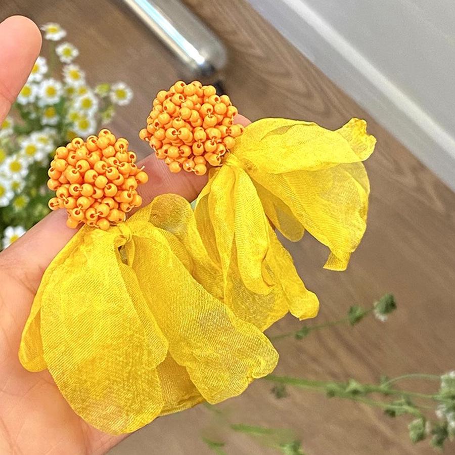 Resort Style Sunflower Earrings - Spring/Summer 2025 Collection for Women