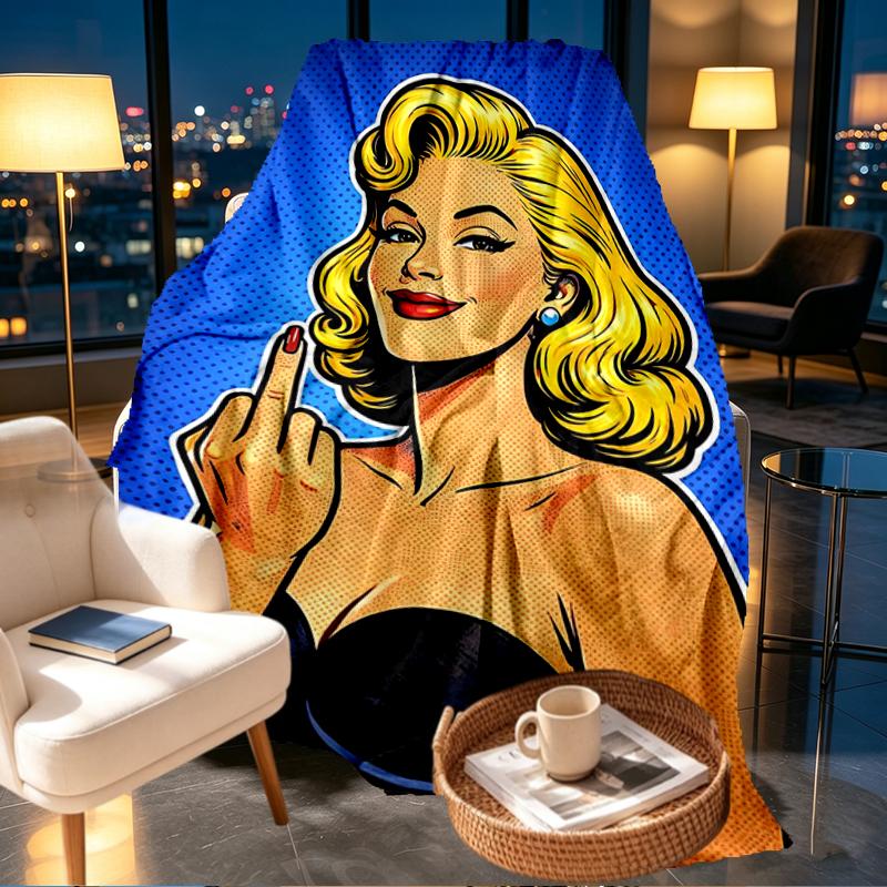 Singer Print Blanket - Soft & Comfortable, for Bedroom, Travel, Sofa, Home Decoration - Birthday Christmas Gift for Friend