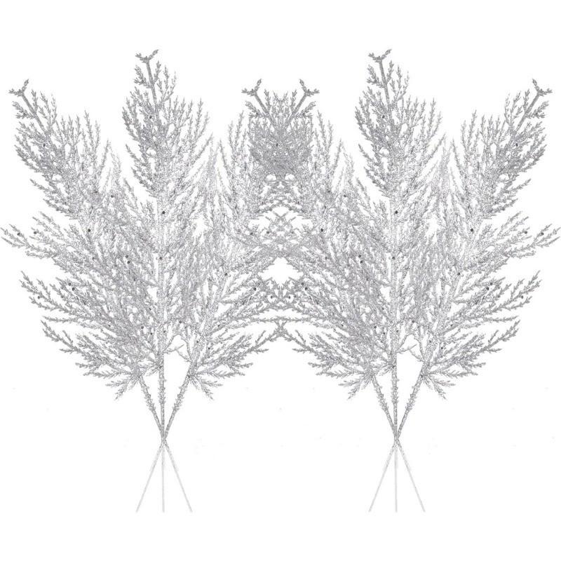 1Pc Glitter Artificial Berries Stems Christmas Decoration Xmas for Home Decor New Year Christmas Tree Wreath Ornaments Accessory