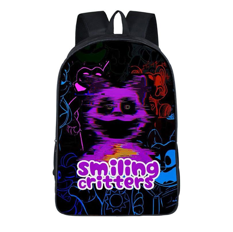 Smiling Critters Horror Bobby Smiling Animals Student Bag Kids Backpack