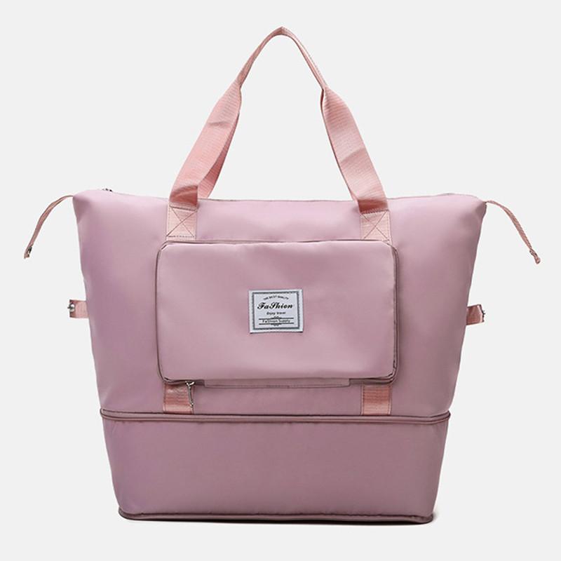 Waterproof Sports Fitness Bag Adjustable Gym Yoga Bag Big Travel Duffle Handbag For Women Weekend Traveling Bag Bolsa Sac