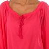 Women's Long Sleeve Round Neck Blouse 5DM45Q8B7
