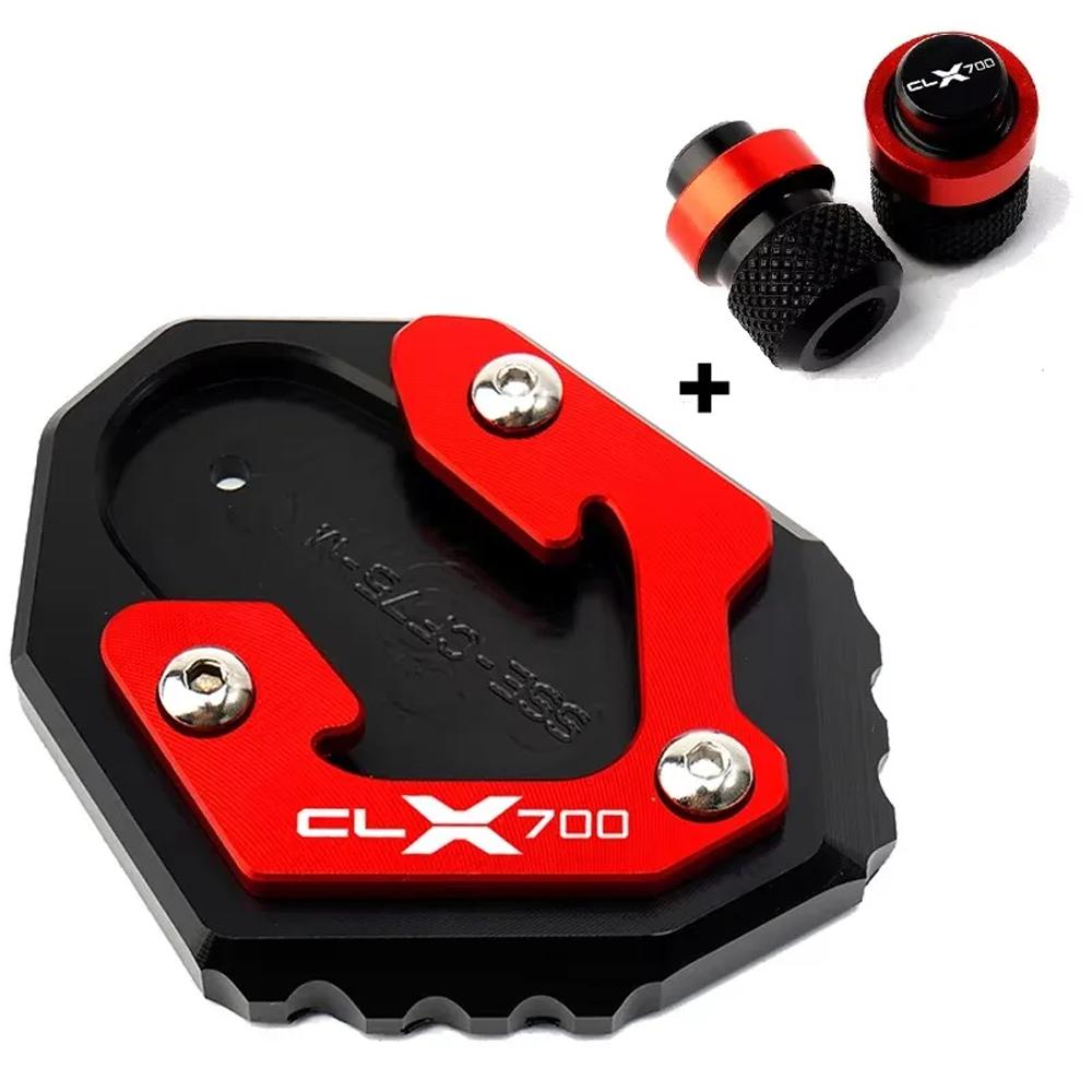 For CLX 700 700CL-X 700CLX Heritage clx700 CL-X CL-X700 Adventure Accessories Motorcycle Kickstand Side Stand Extension Plate