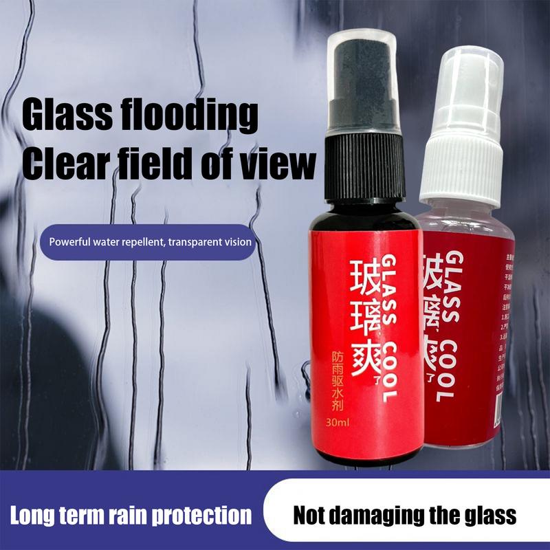 30ml Car Glass Anti-rain Water Spray Repellent Nano Coating Hydrophobic Waterproof Agent Oil Film Removing Auto Glass Film Agent