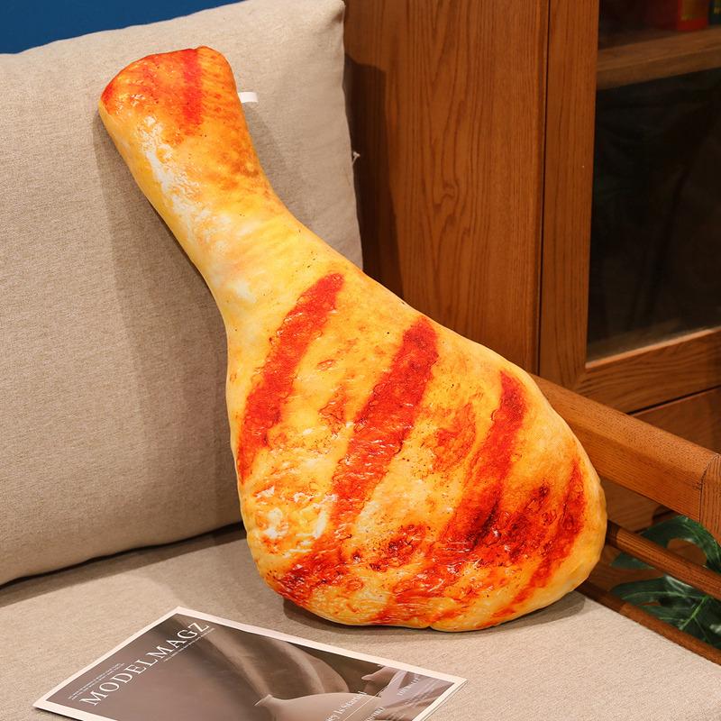 Simulierte knusprige Hähnchenschenkel-Kissen Anime Plüschtier Lebensecht 20/40/60/80/100 cm Kuscheltier Weiche Puppe für Weihnachten Thanksgiving 20cm