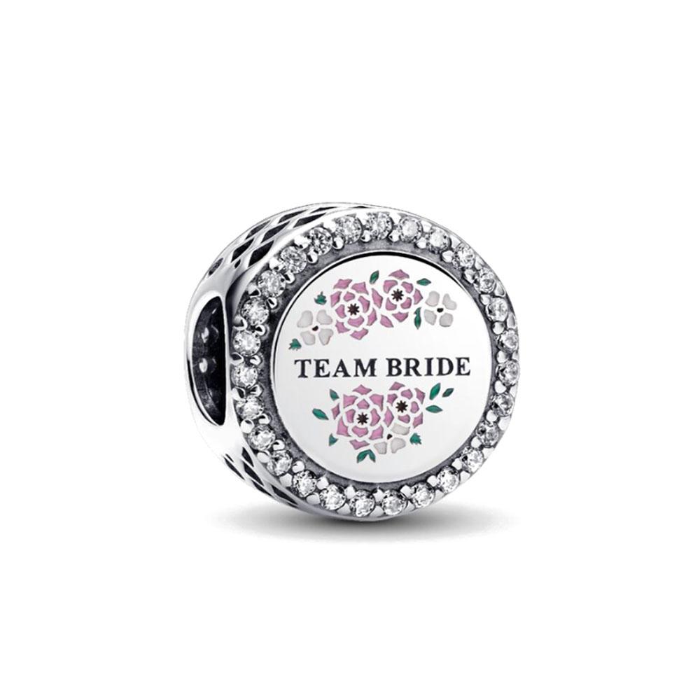 Nuovo Argento 925 Serie Rosa Torta maker infermiera Cubo Multicolore Perla Charms Gioielli Squisiti Adatto a Braccialetto 3mm Regalo Fai da Te Compleanno