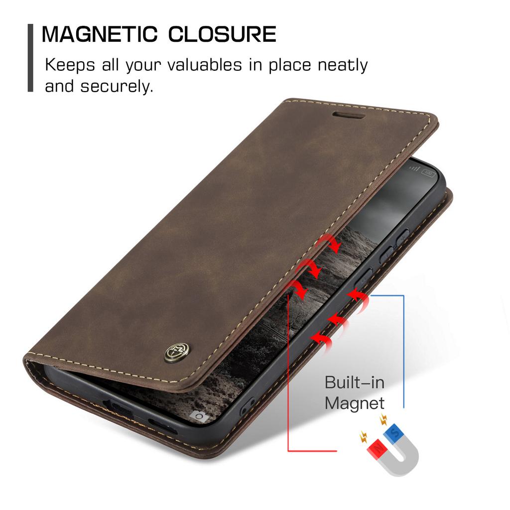 CaseMe Luxus Retro Magnetischer Flip PU Leder Handyhülle für Xiaomi 17 17Ultra Brieftaschenabdeckung Handy Hülle Für Xiaomi 17 Ultra