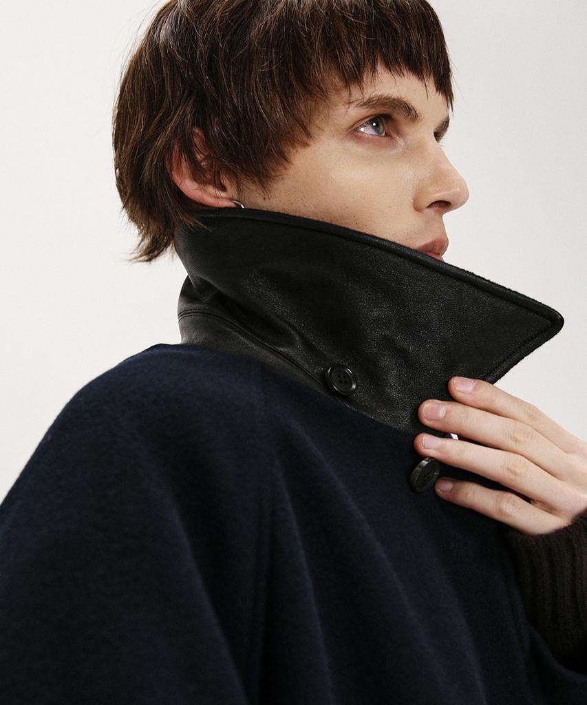 Shirter Fm Felt Balmacaan Coat (Navy)