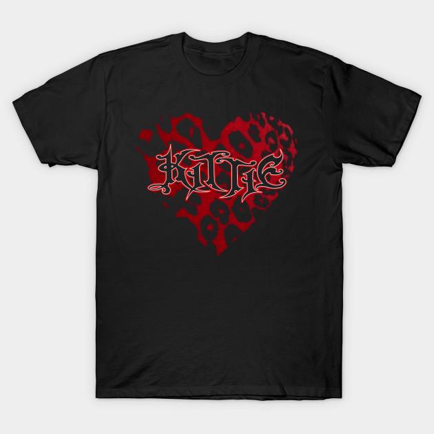 

Men Black Print T-shirt Kittie Band No-Cut Transfer Paper Print Cotton Tshirt 2XL чорний