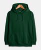 [Non-Fleece Or Fleece-Lined] Basic Standard Fit Plain Hoodie Green