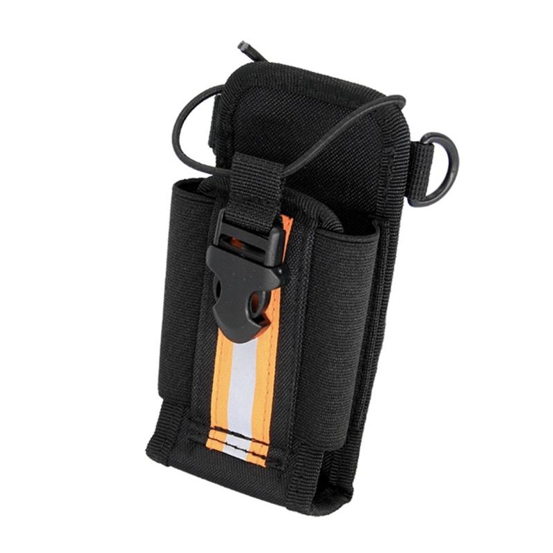 Adjustable Belt Mount Radio Pouch with Clip For GP328 P8268 PD780 Waist or Backpack Tactical Style Reflective Safety Nylon