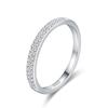 Ada Jewelry Fashion Luxury Full Zircon Joyeria Plata 925 Silver Eternity Band Rings in Bulk