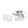 Guanshan Glass Boiling Kettle Heat-Resistant Flower Teapot Cup Transparent Juice Pot Tea Set Cold Kettle