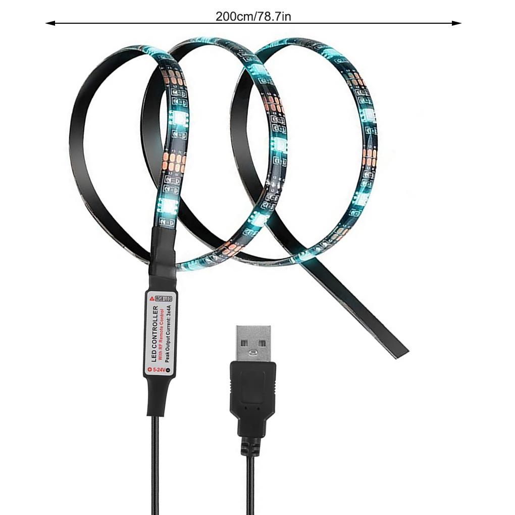 Light Strip Universal Backlit Adornment Rope Lamps Decoration Indoor Luminous Adorn 5V USB LED Lamp with Controller for Home