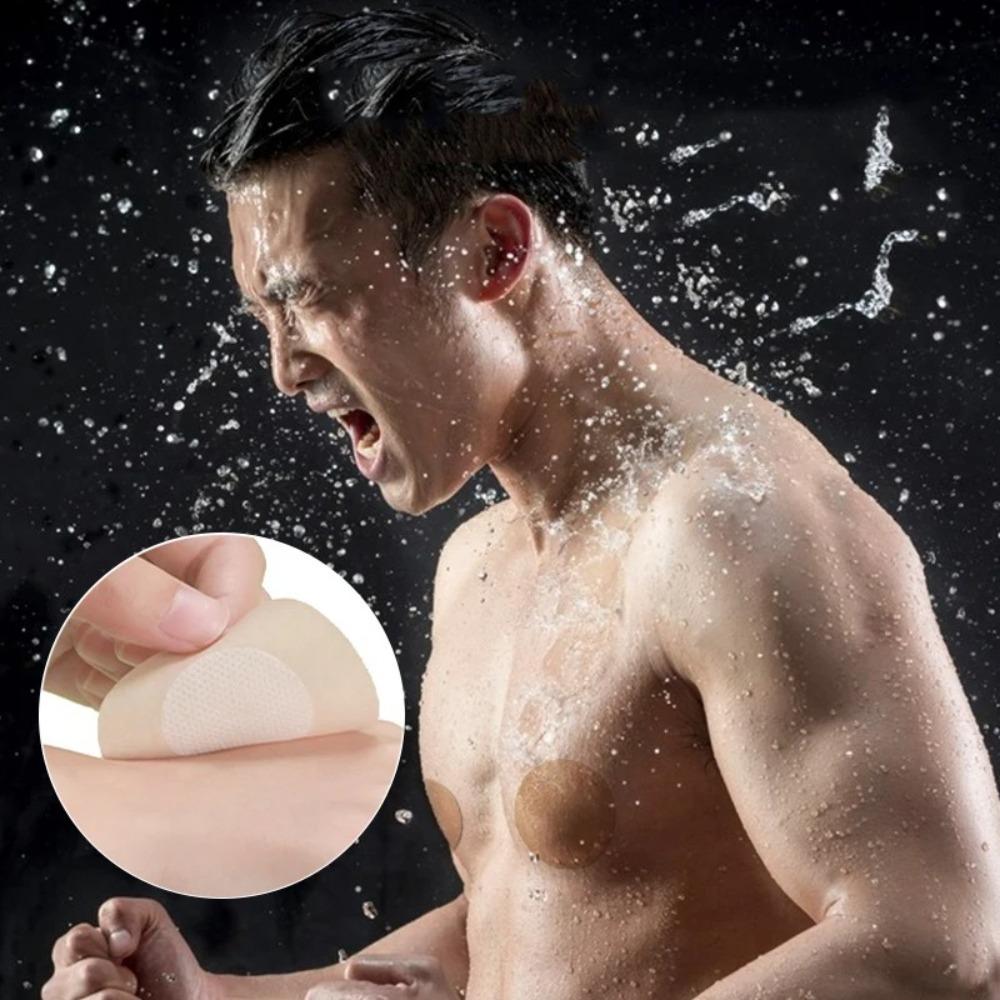 10 Pairs Pasties Men Adhesive Stickers Tape Anti-bulge Sticker 2025 Running Nipple Cover  Men/Women