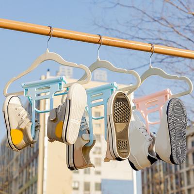 2 Pezzi Scaffali Asciuga Scarpe Forte Portata Multiuso Appendiabiti per Pantofole Porta Scarpe Salvaspazio Organizzatore