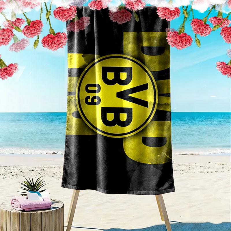 BVB Print Beach Towel, Large Soft Quick Dry Towel for Beach Camping Swimming