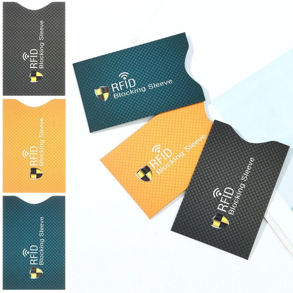 5PCS New Aluminium Bank Anti-theft RFID Blocking Sleeve Wallet Protect Case Cover Card Holder