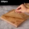 100pcs Sandwich Packaging Paper Cartoon Wrapping Disposable Household Oil-proof Chicken Roll Breakfast Baking Kitchen Tool&