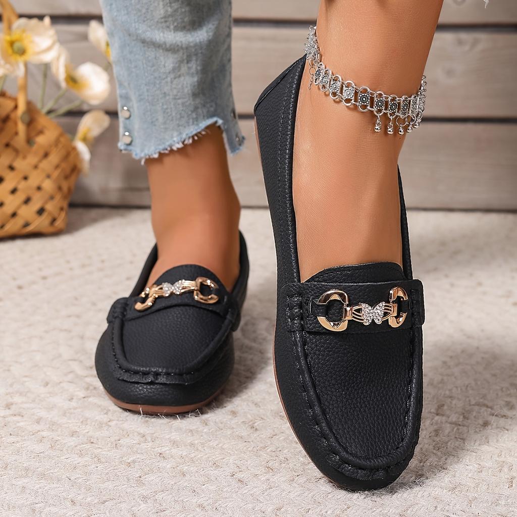 Comfortable Casual Versatile Women'S Flat Round-Toe Small Single Shoes Casual Loafers, Women Shoes