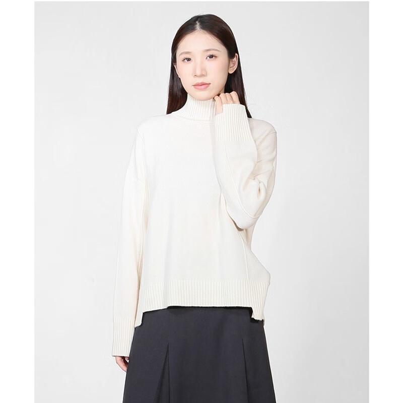 

Sweet basil Women s Wool High-Neck Pullover Sweater S