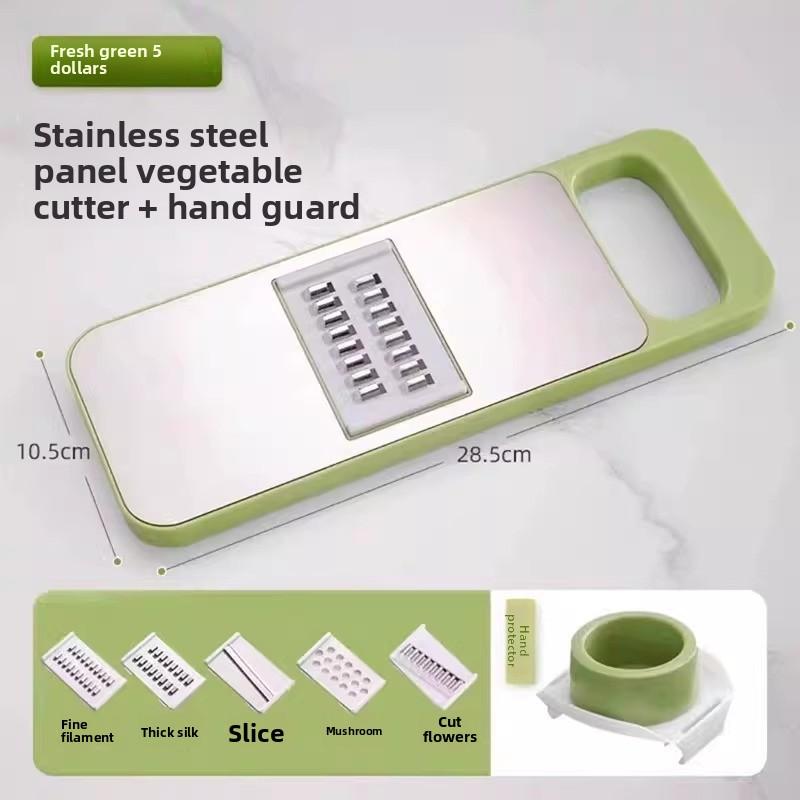Multifunctional Grater Kitchen Vegetable Cutter Radish Shavings Home Peeler Plastic Steel Wire Slicing Machine Non-slip Fine Shreds