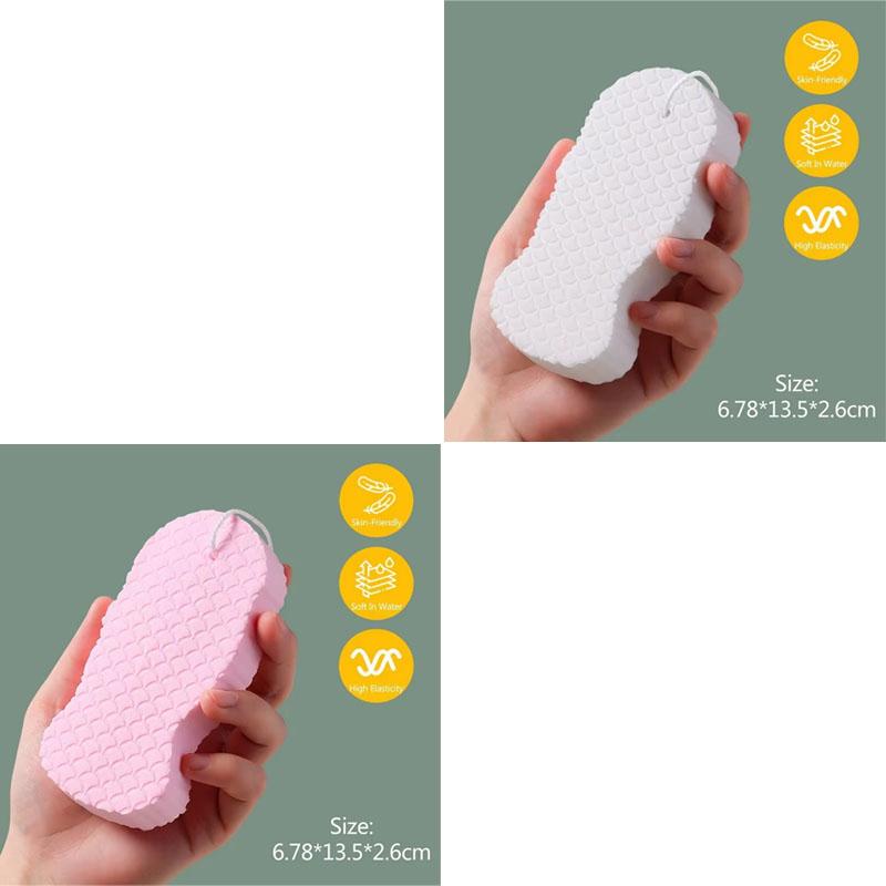 1/2/4PCS Soft Sponge Body Scrubber Bath Exfoliating Scrub Sponge Shower Brush Body Skin Cleaner Dead Skin Remover Exfoliante