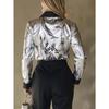 Spring and Autumn New Trendy Satin Long-sleeved Shirt Zebra Pattern Temperament Shirt for Women